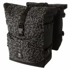 AGU Urban Trend H2O Double Cykeltaske - Sort M. Refleks-detaljer