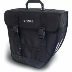 BASIL Single Cykeltaske Tour-Single - Venstre Side - Sort
