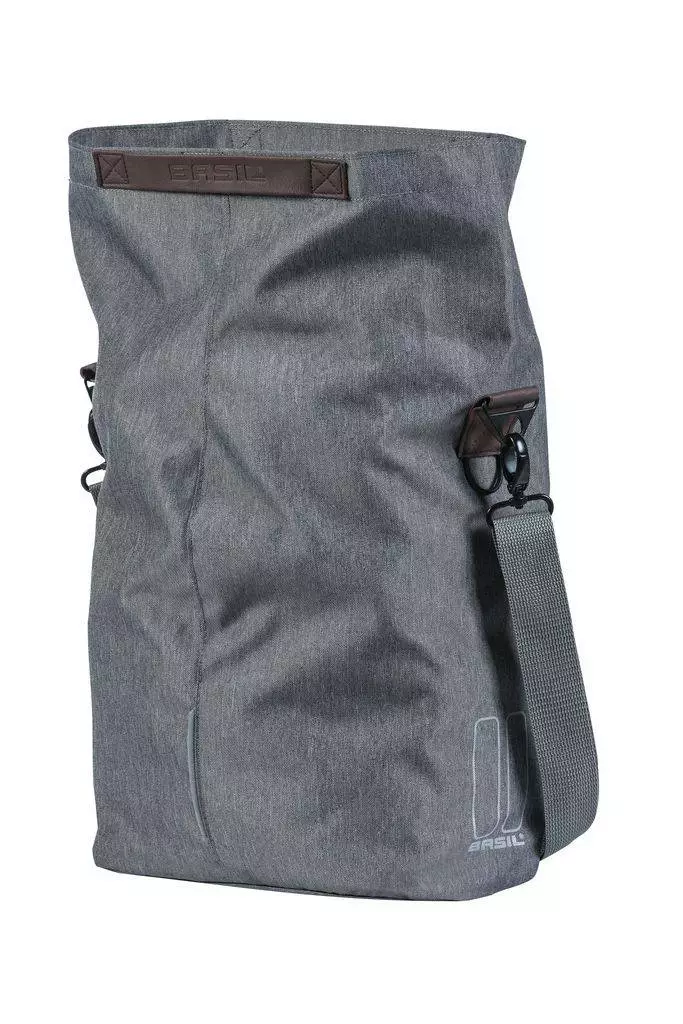 Basil City Shopper Skuldertaske Med Montering Til Bagagebærer Grå 4 Basil City Shopper Skuldertaske Med Montering Til Bagagebærer Grå - Billede 2
