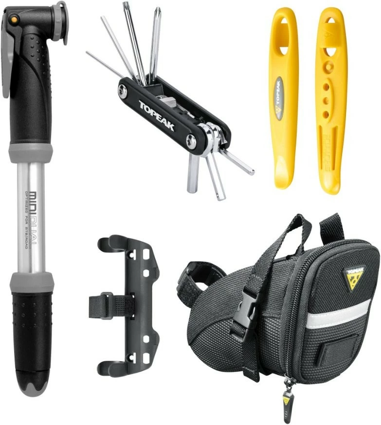 Topeak Start Kit Sadeltaske M. Indhold Inkl. Håndpumpe 3 Topeak Start Kit Sadeltaske M. Indhold Inkl. Håndpumpe