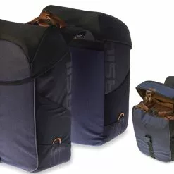 Basil Miles Dobbelt Bagebære Taske Sort/grå