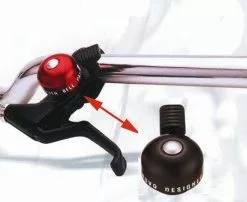 Mini Ringeklokke Til Montering Direkte På Bremse Sort