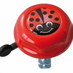 Reich Cycle Bells Ringeklokke Rød Med Mariehøne